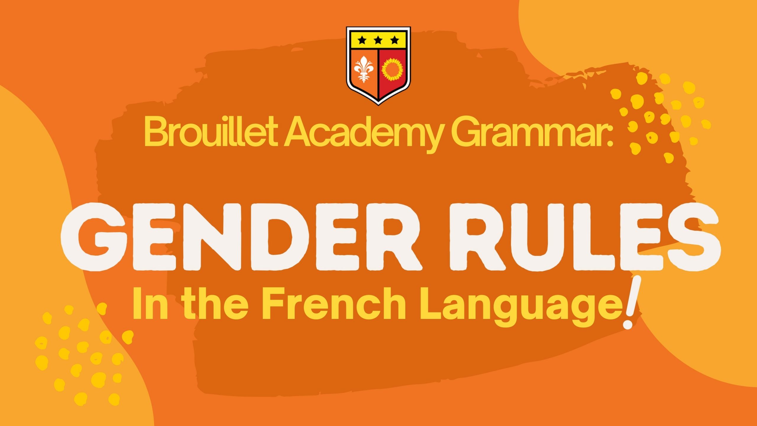 BA Blog Banner: French Gender