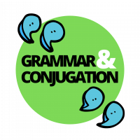 grammar and conjugation icon